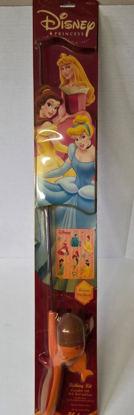 Disney Princess Fishing Pole Rod Reel Combo Shakespeare Youth Girls Pink New